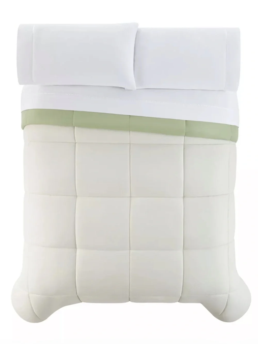 The Big One Light Sage Green Reversible Down Alternative Comforter